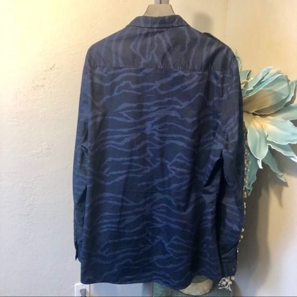 Sean John camouflage snap front button up western shirt 3x - Picture 7 of 8